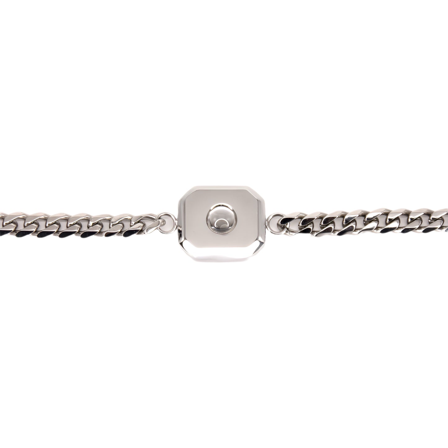 pulseira de projeção com pingente quadrado