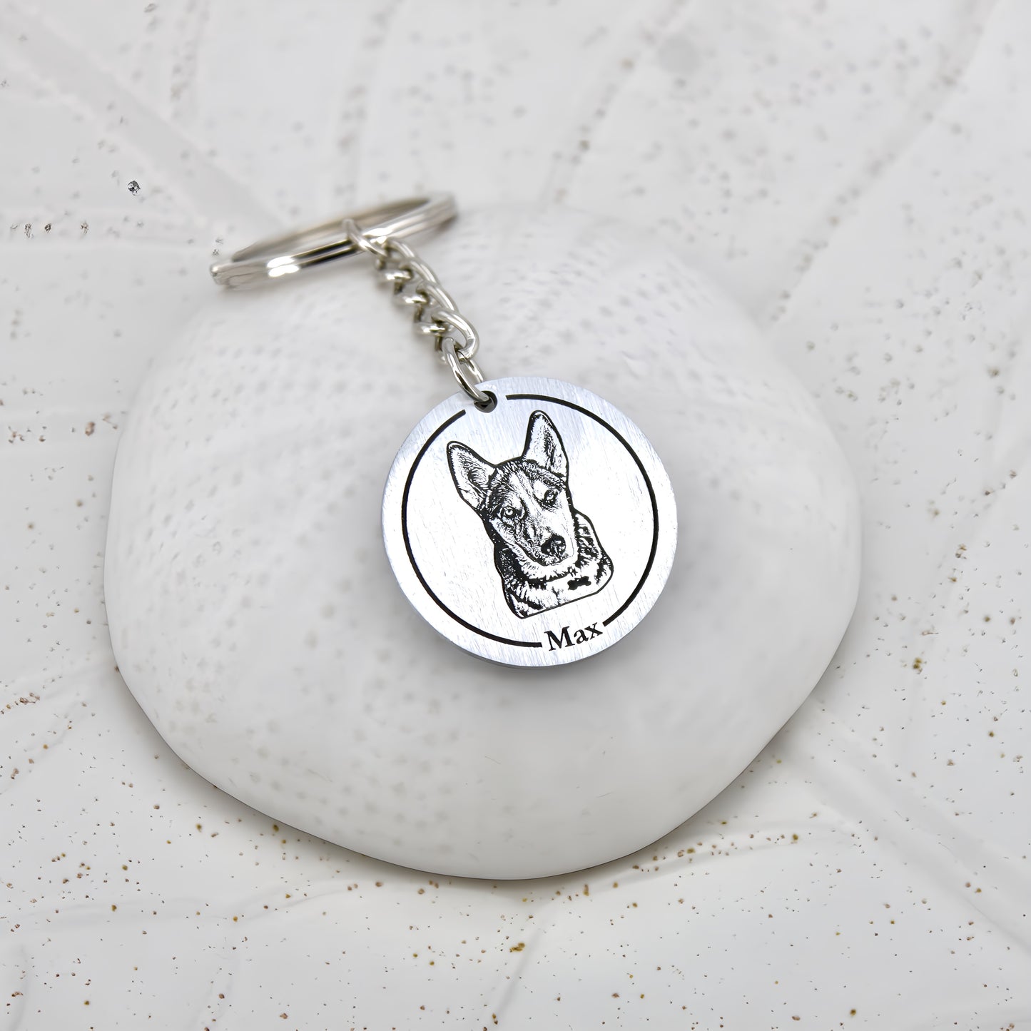 tag pet engraved keychain