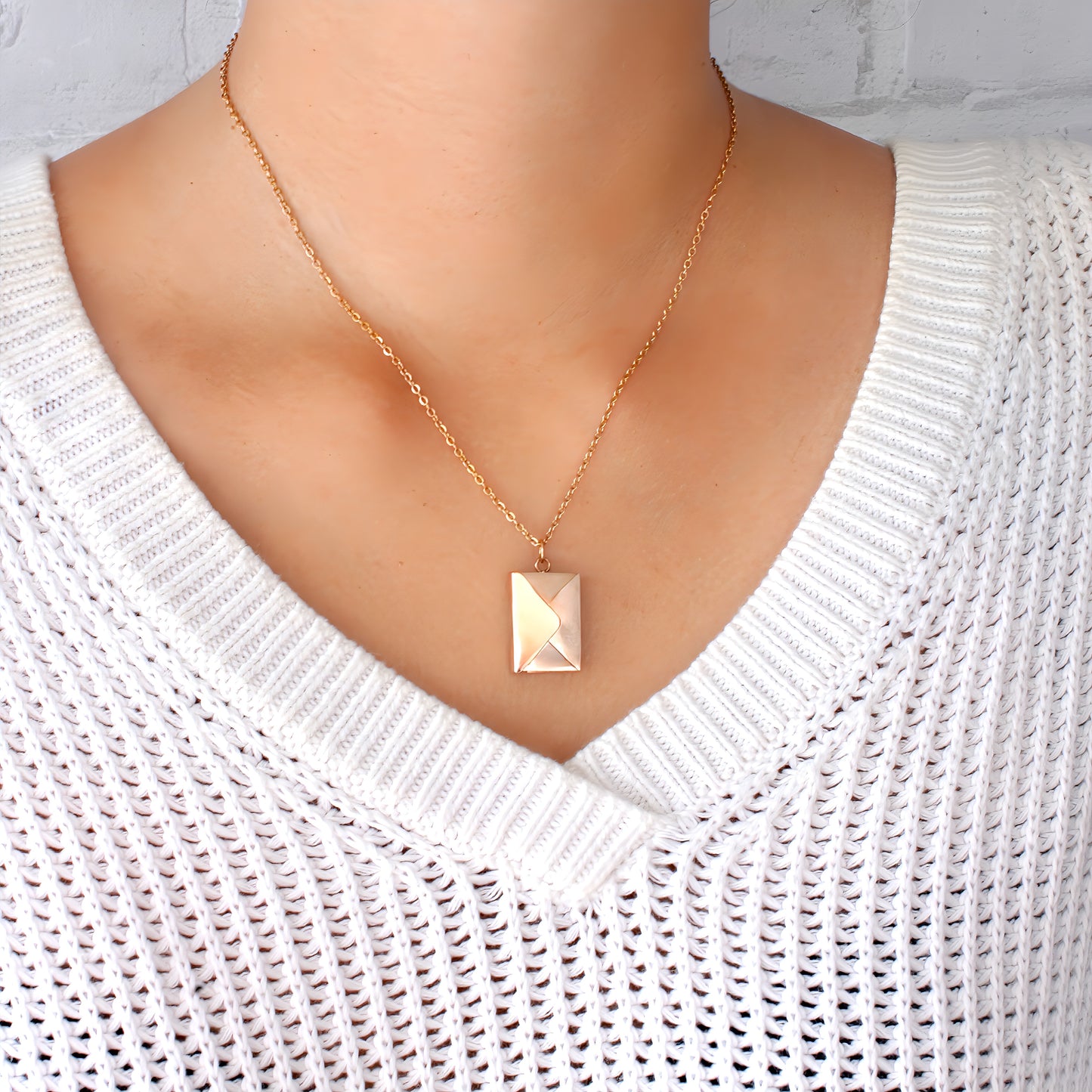 letter photo locket necklace