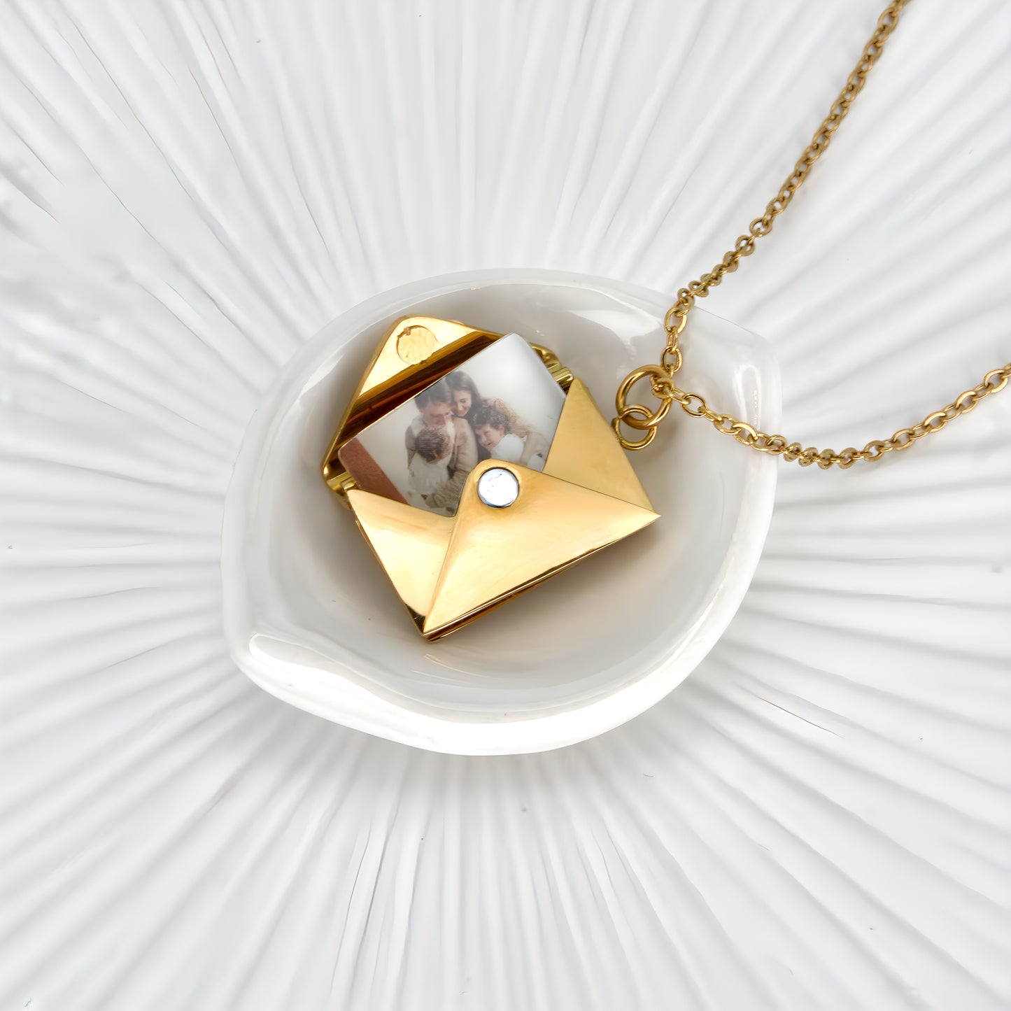 letter photo locket necklace