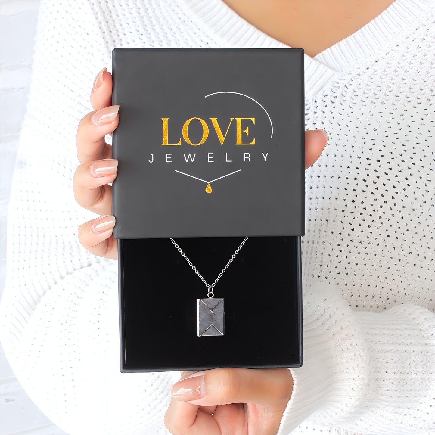 letter photo locket necklace