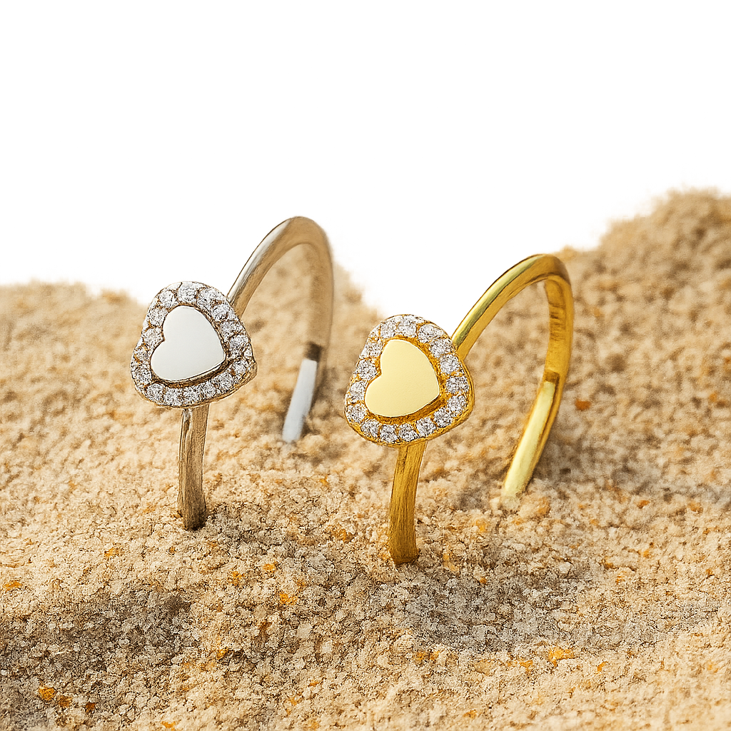 engraved heart ring