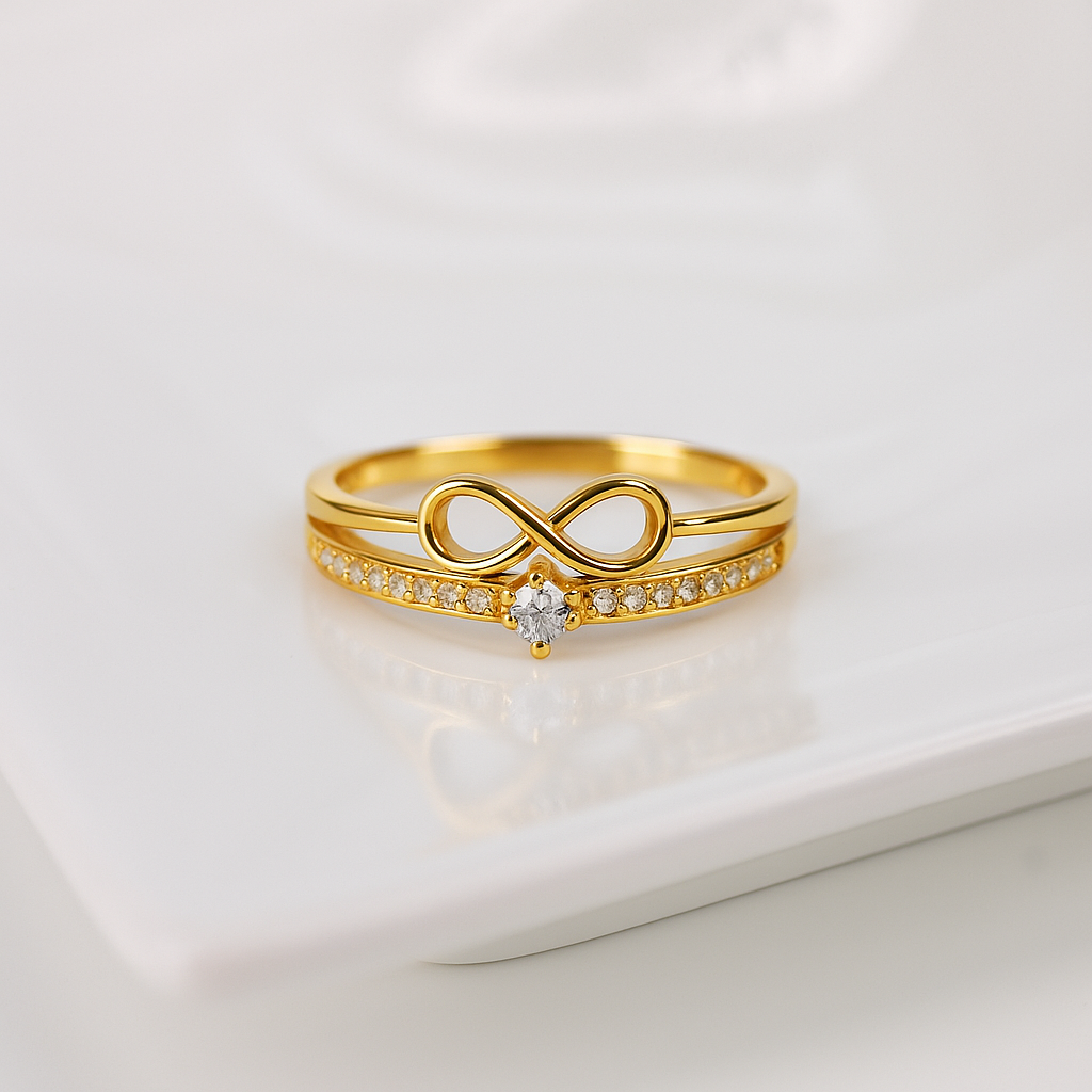 sparkling infinity ring