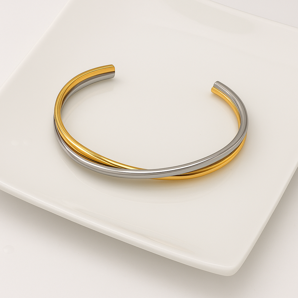smooth double bracelet