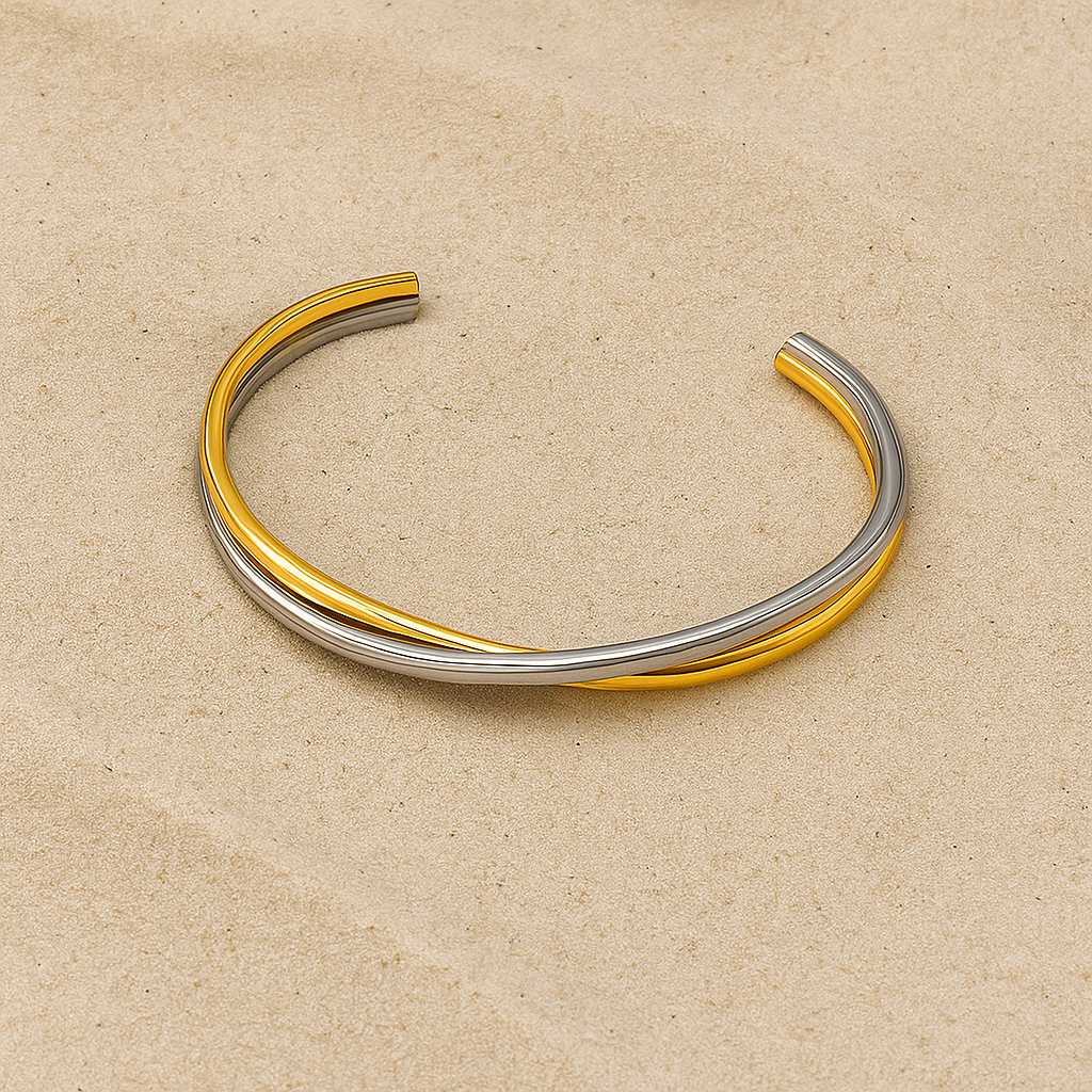 smooth double bracelet