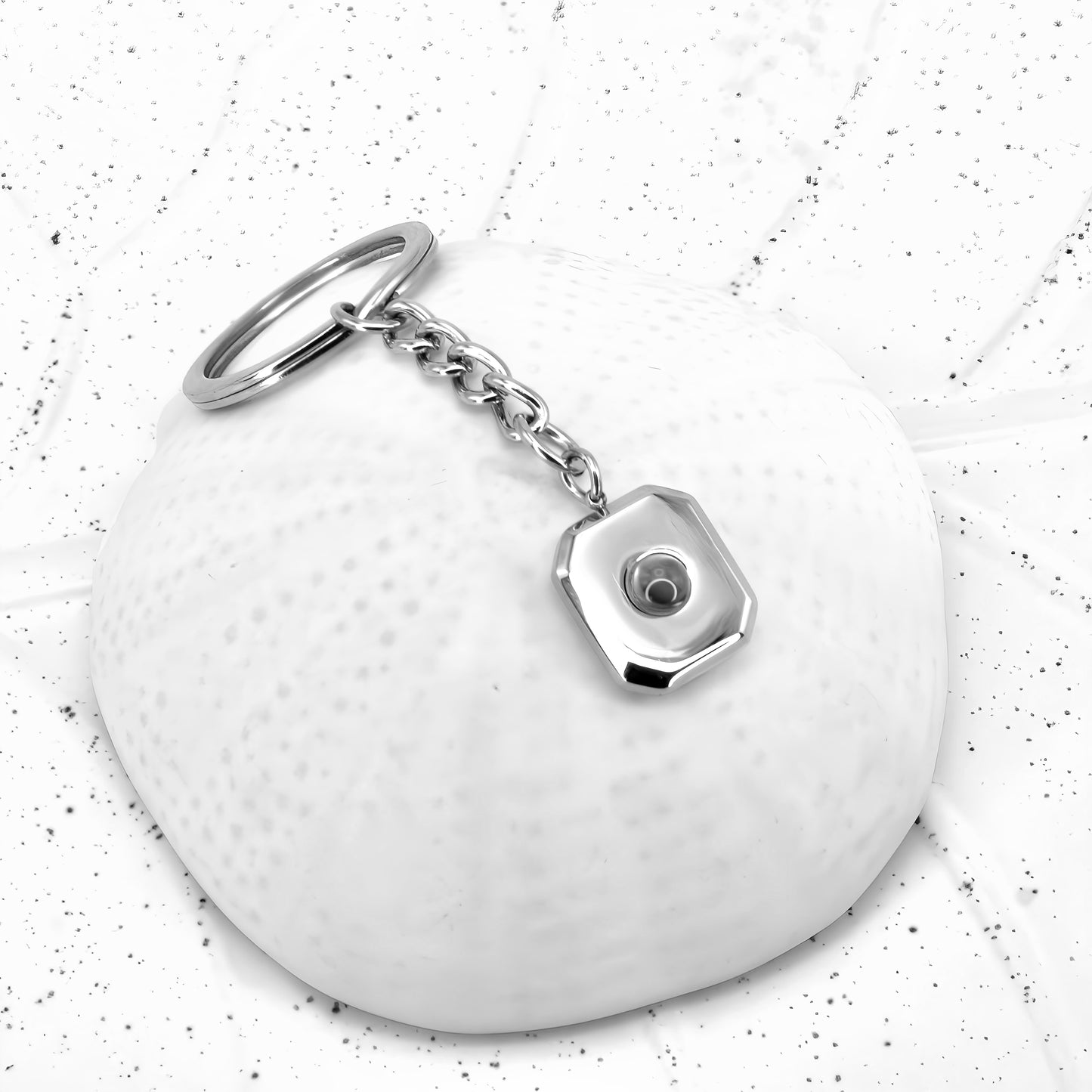 square projection keychain