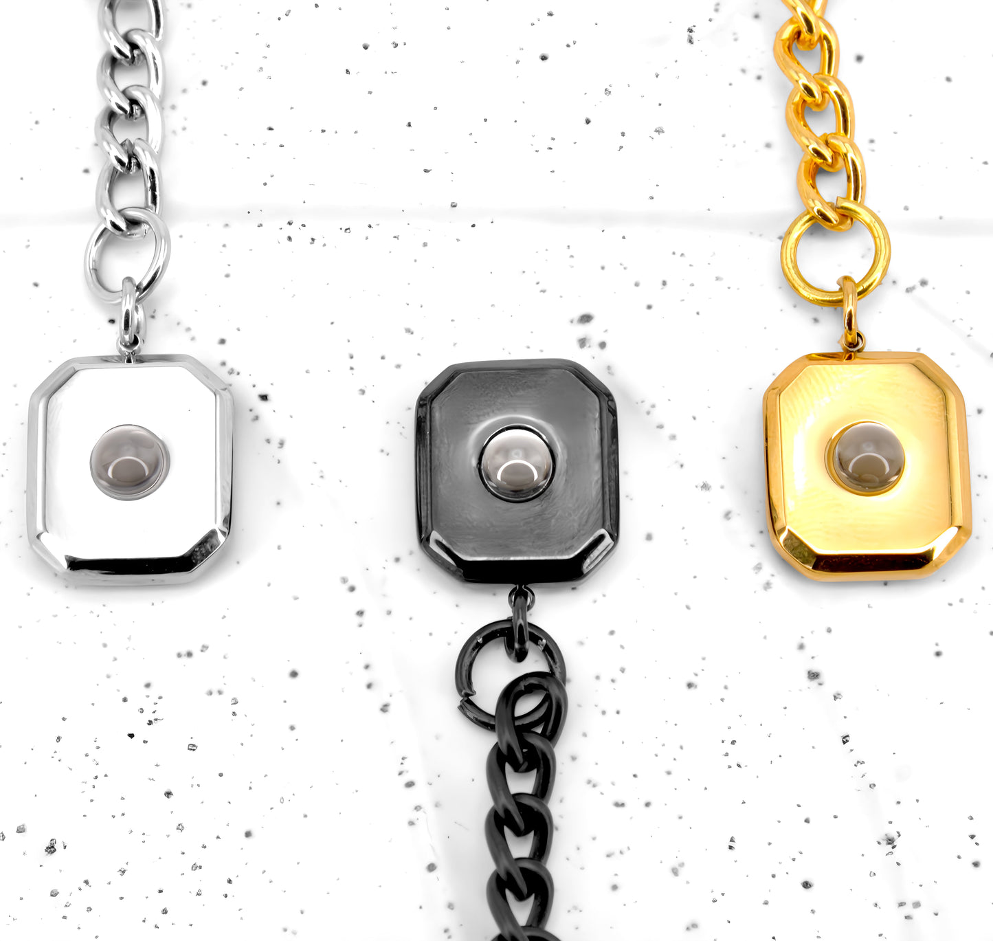 square projection keychain