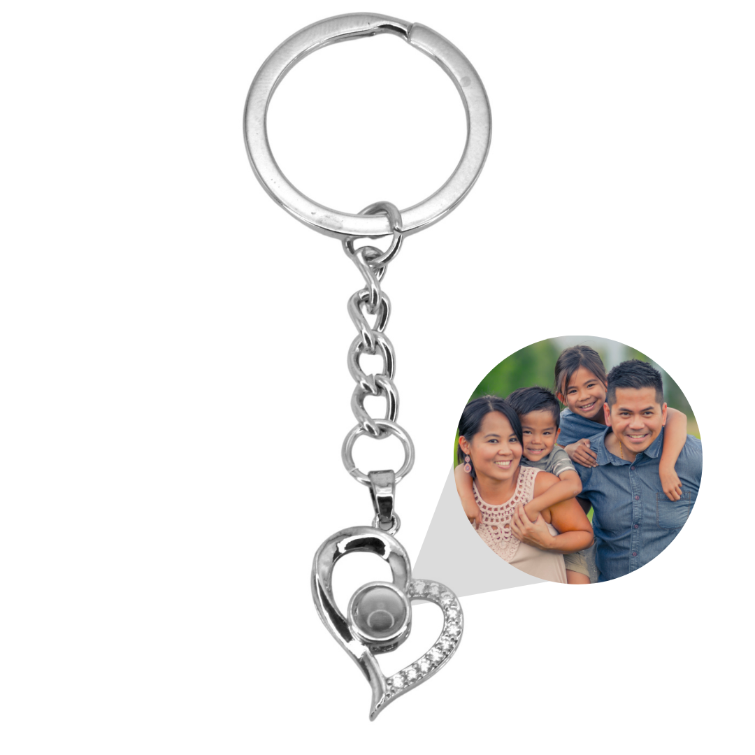 i love you projection keychain