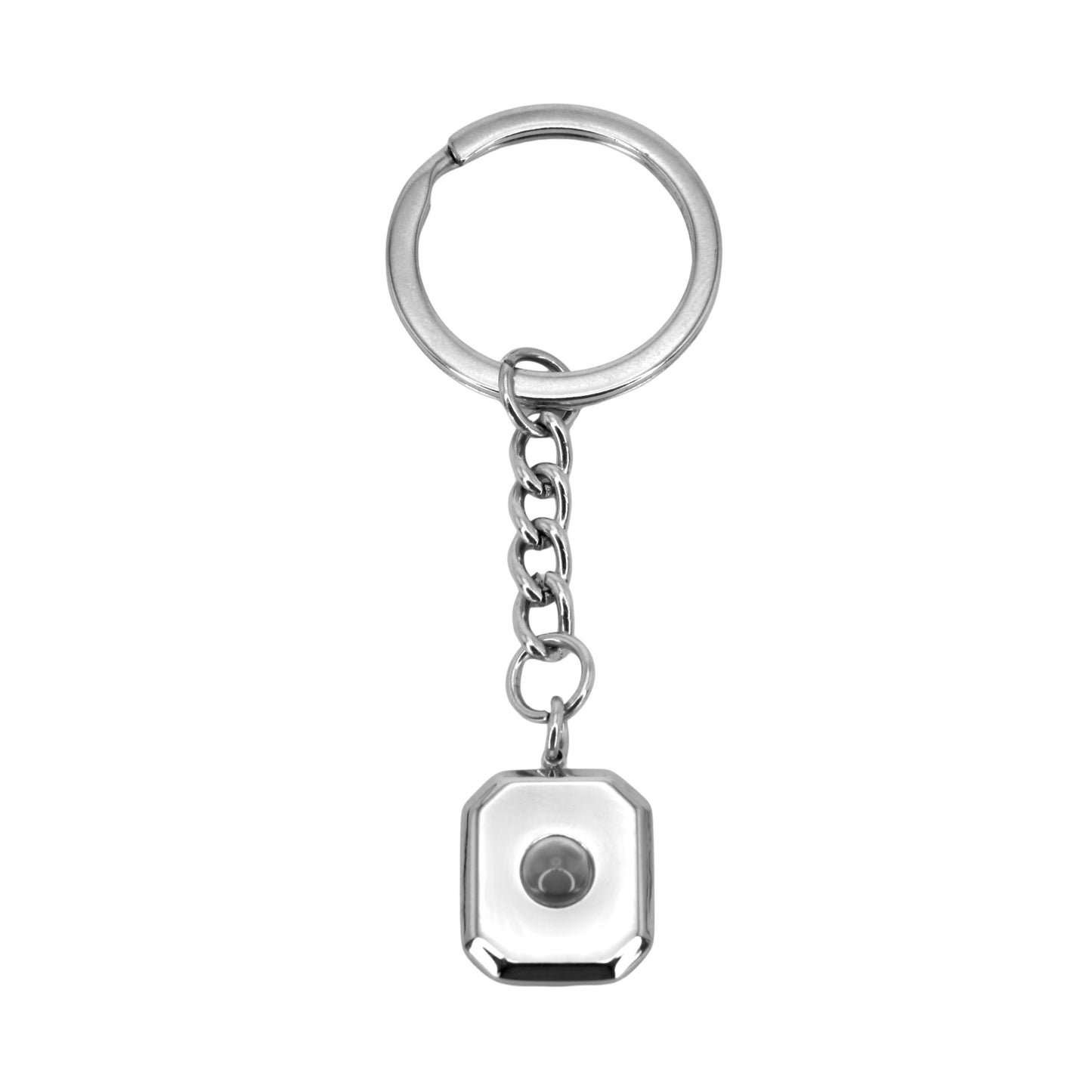 square projection keychain