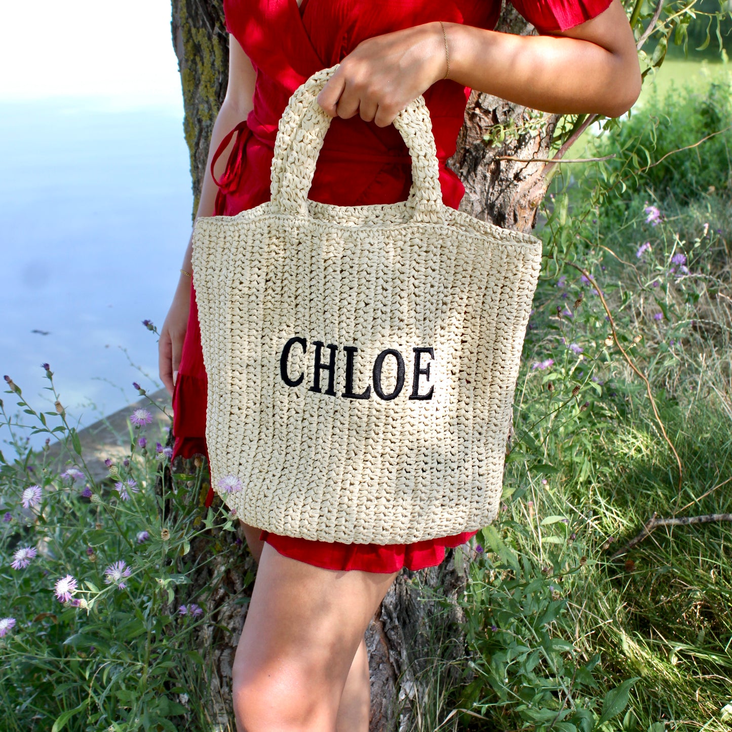 raffia summer bag