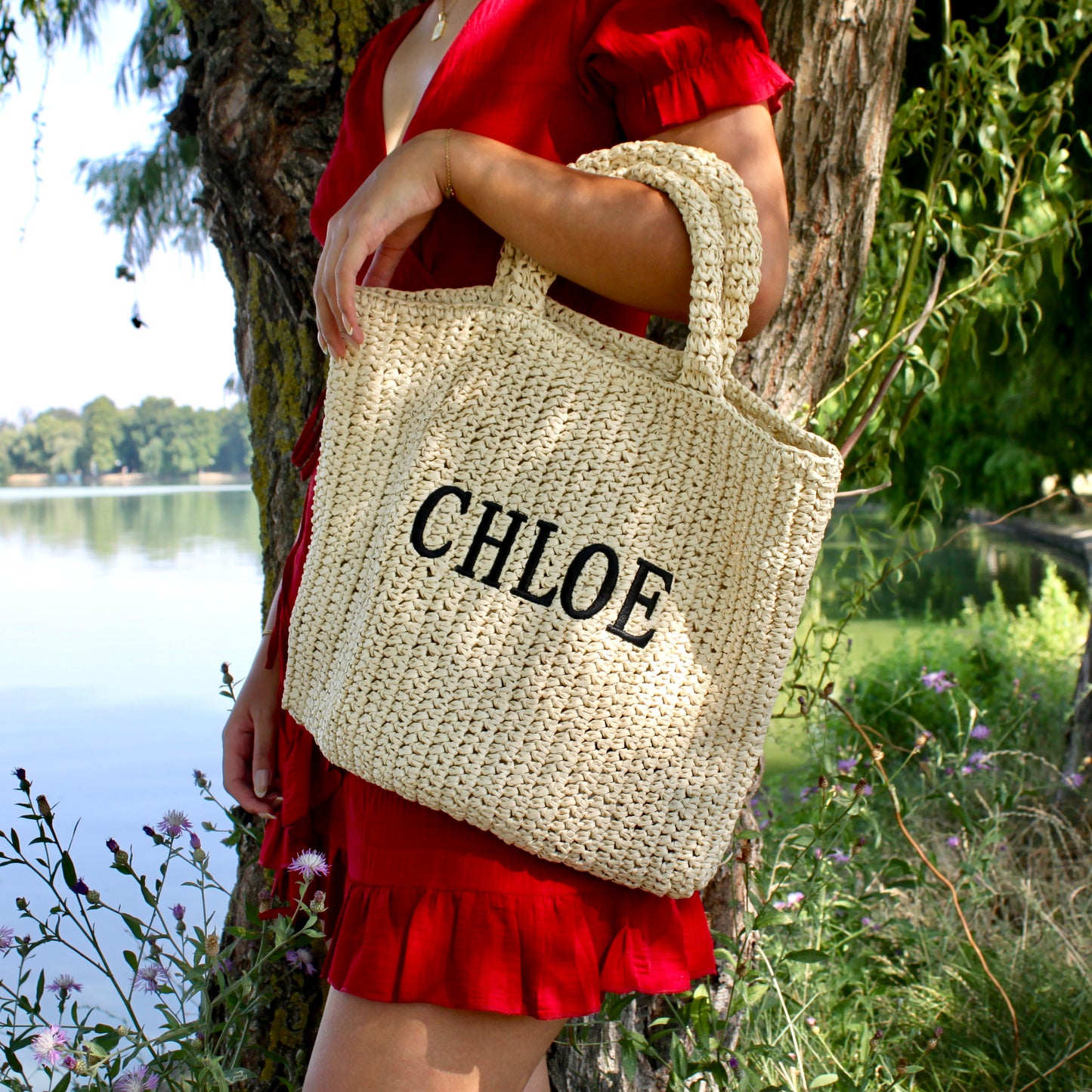 raffia summer bag