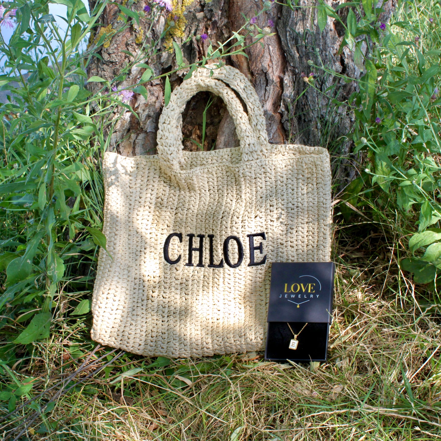 raffia summer bag