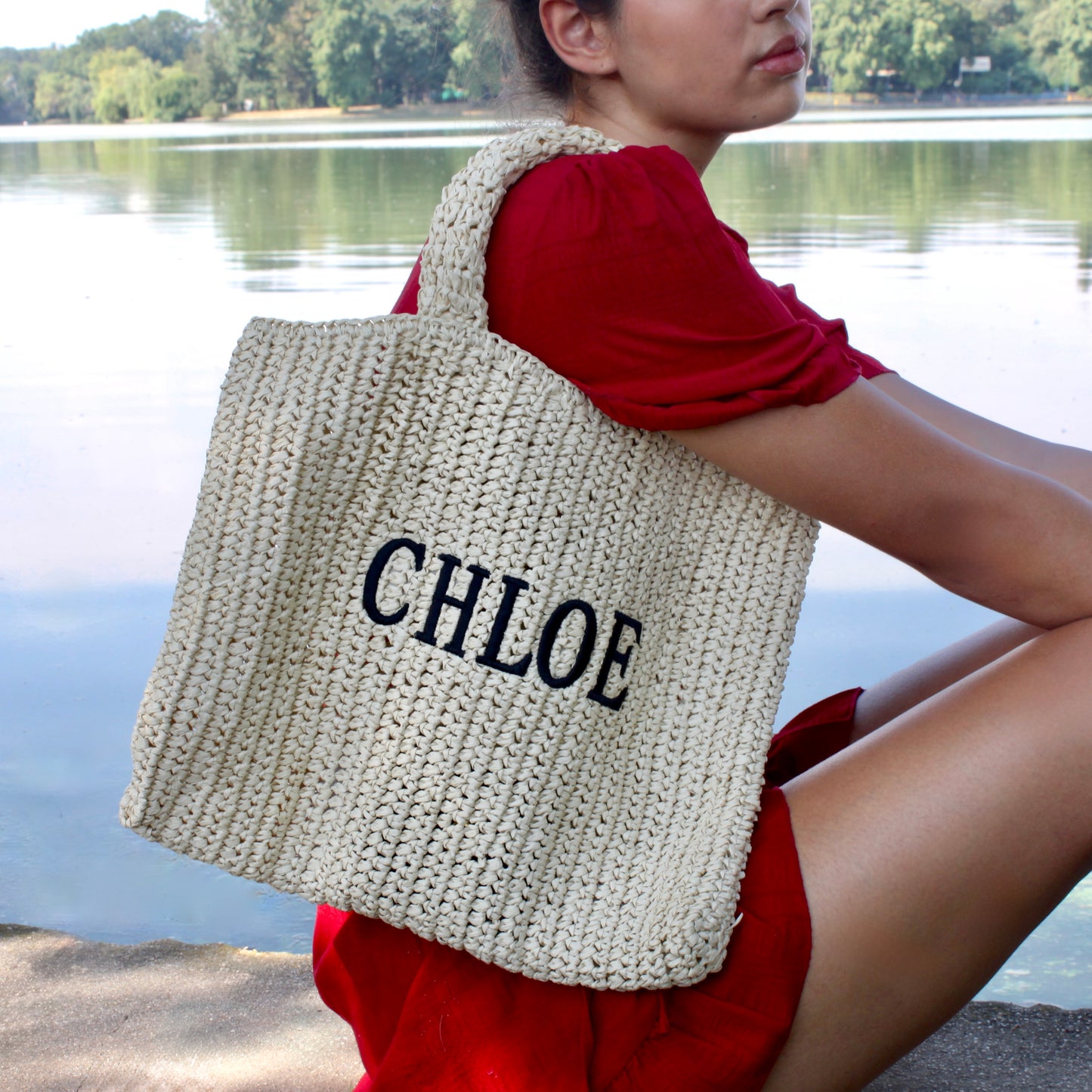 raffia summer bag