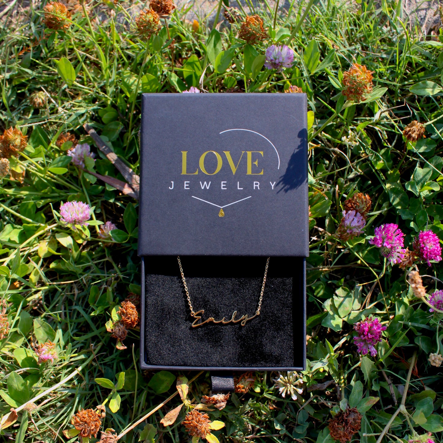 signature engraved necklace