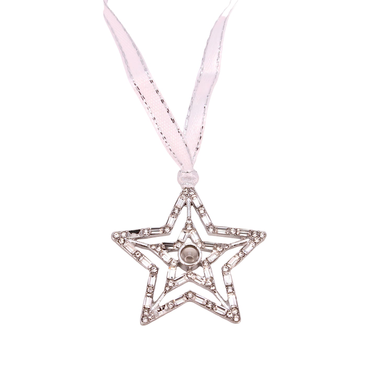 shiny star projection christmas ornament