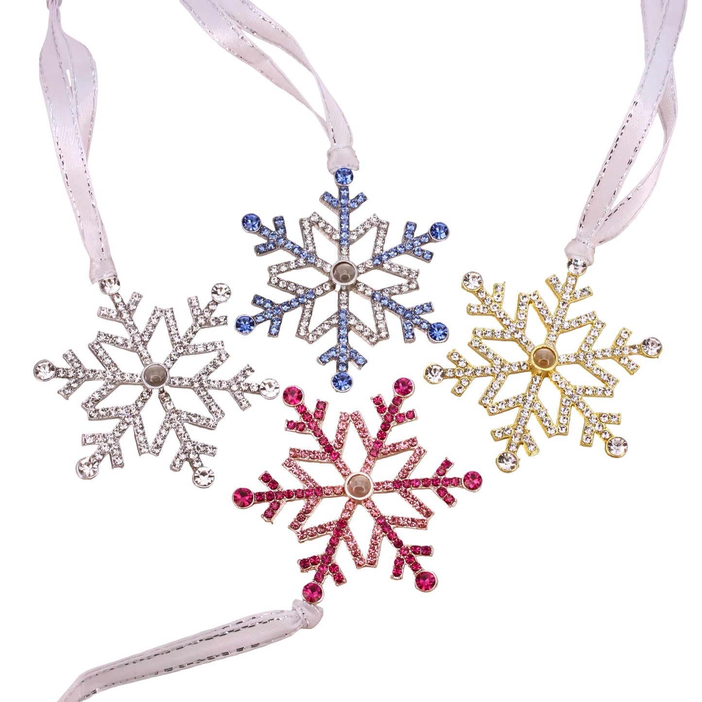 snowflake projection christmas ornament