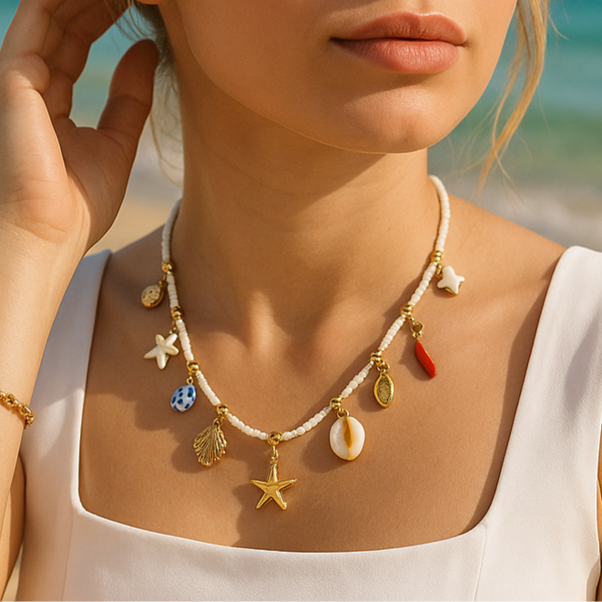 summer beach necklace