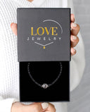 Bestseller Rope Circle Projection Bracelet in silver, presented in a Love Jewelry gift box