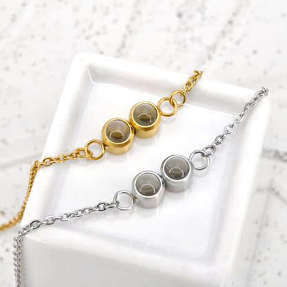 Minimalist Chain Double Projection Bracelet