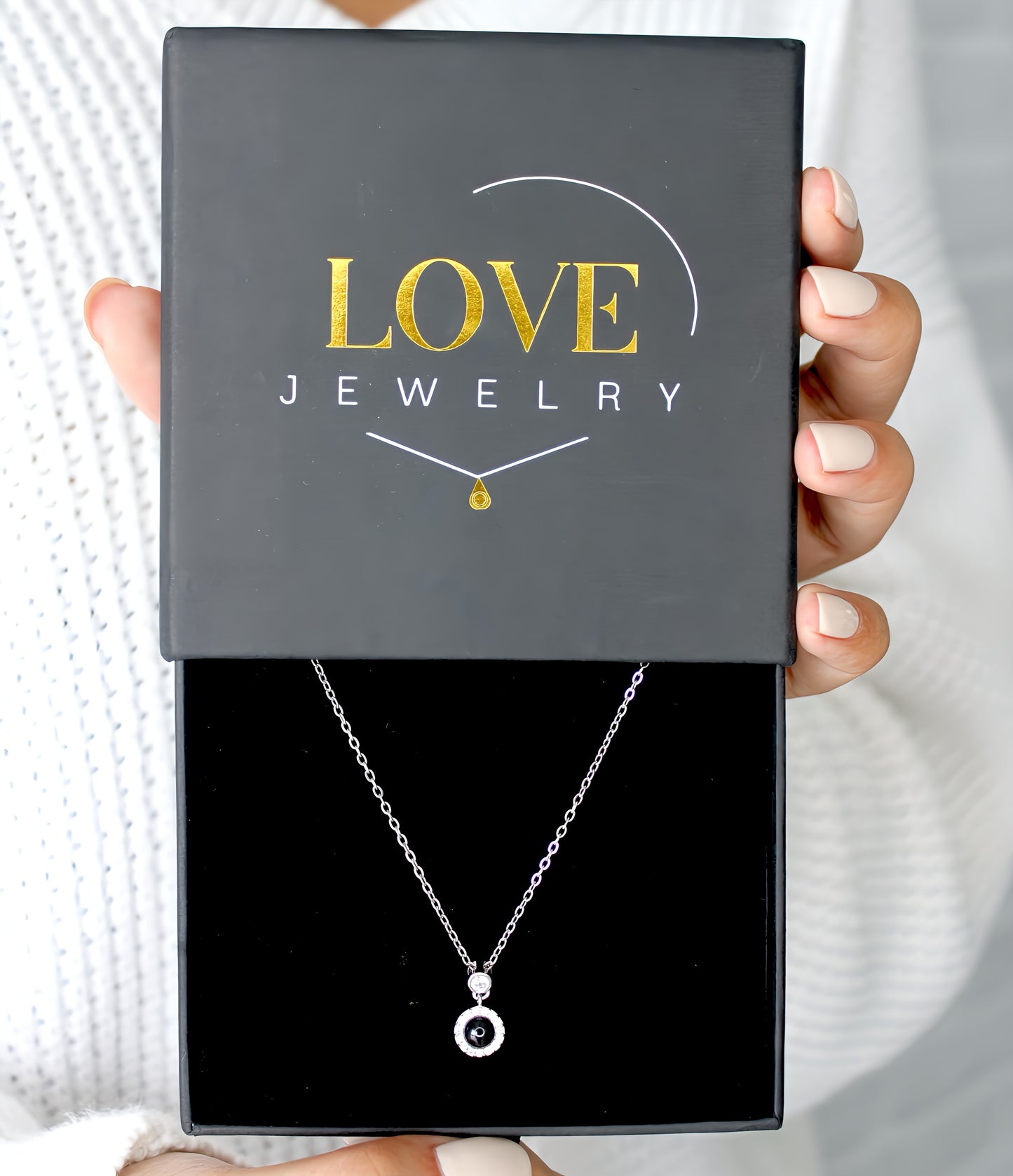 projection jewelry custom made photo necklace by love jewelry uk