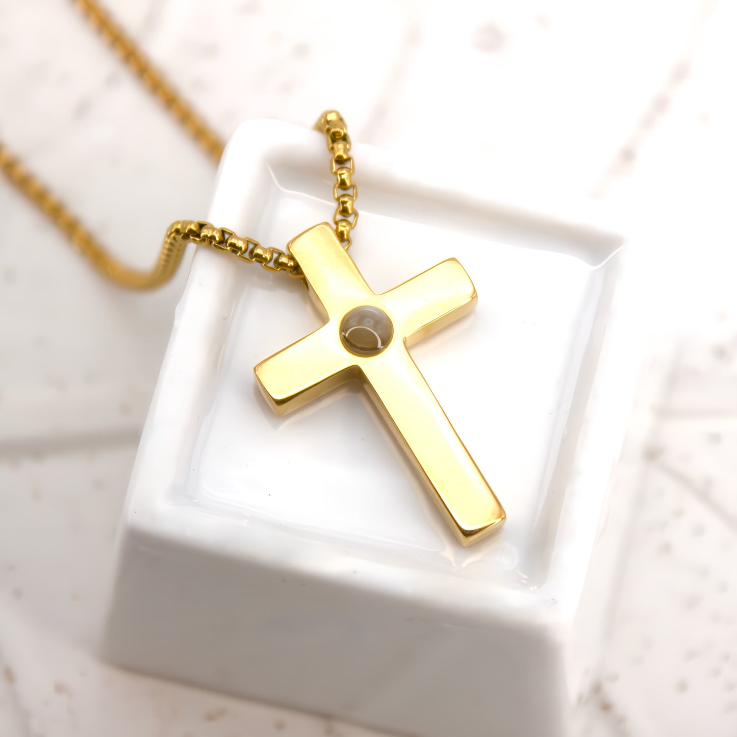 full cross projection necklace