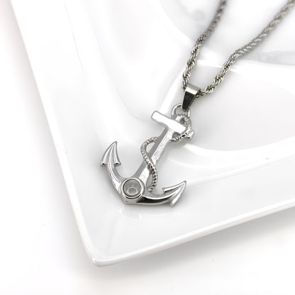 Strong Anchor Projection Necklace