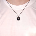 Square Pendant Projection Necklace