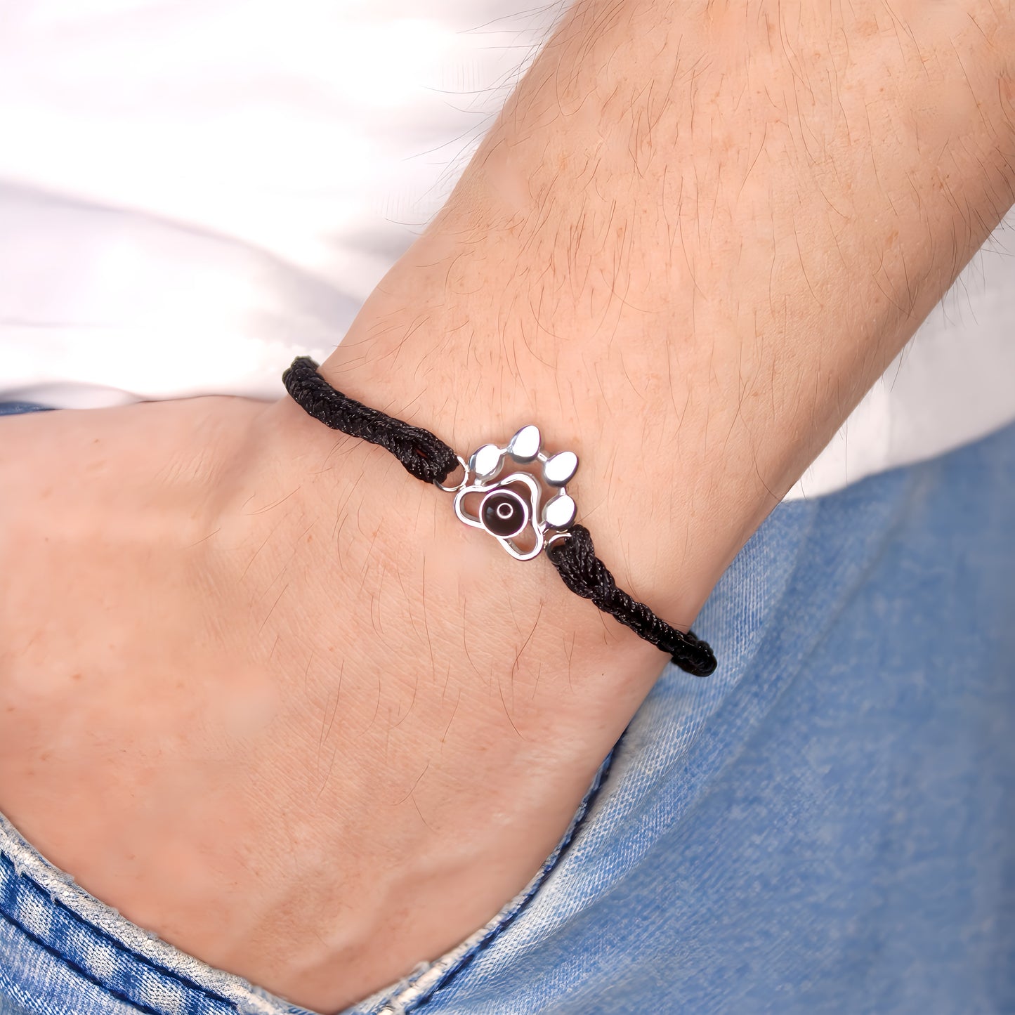 my best friend paw projection bracelet