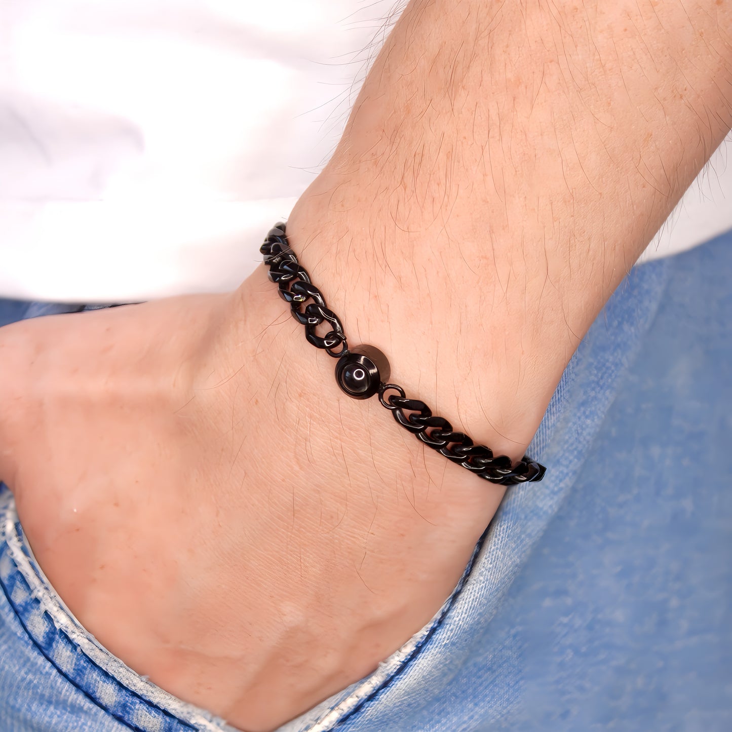 men's cuban projection bracelet