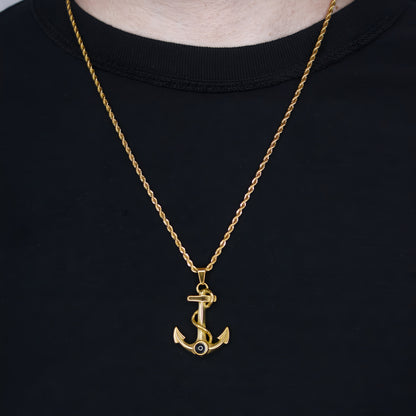 Strong Anchor Projection Necklace