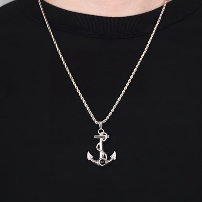 Strong Anchor Projection Necklace