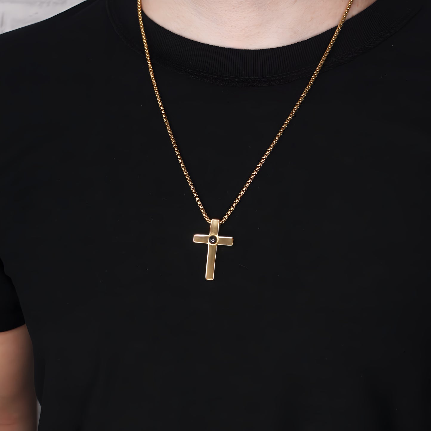 full cross projection necklace