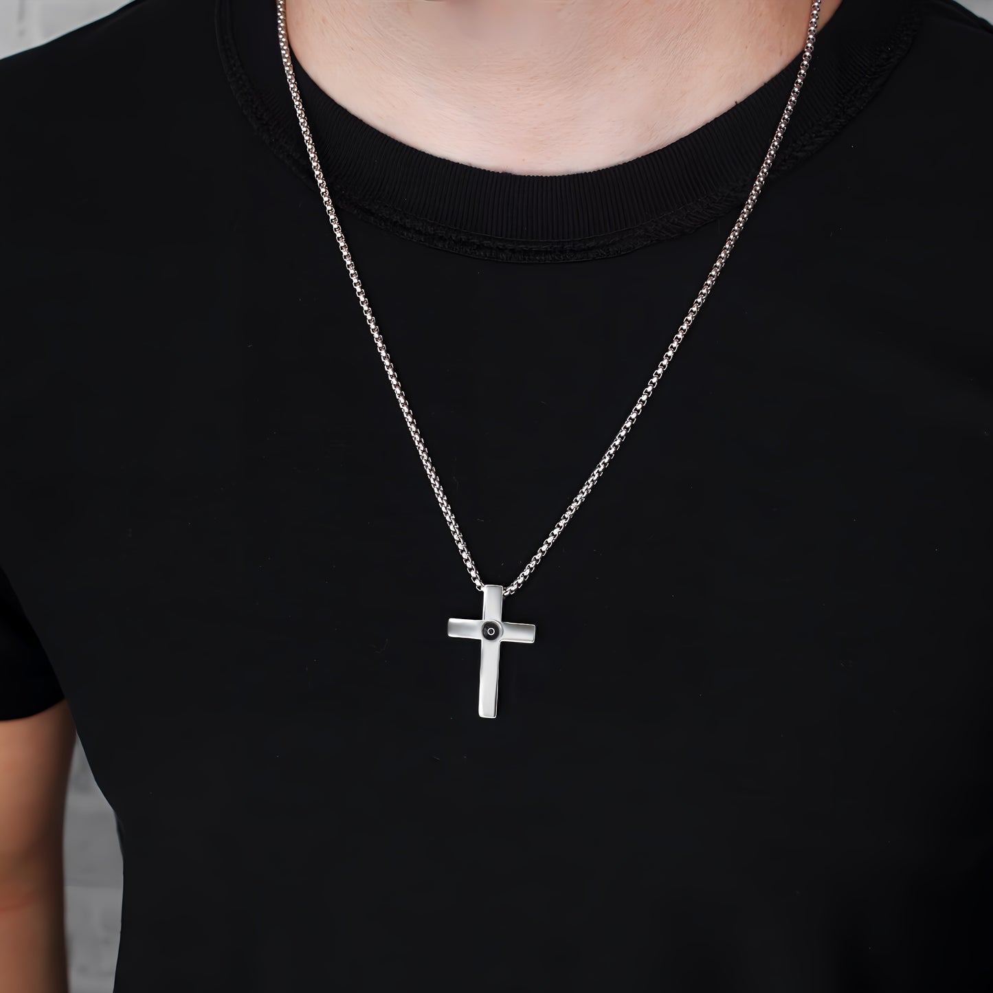 full cross projection necklace