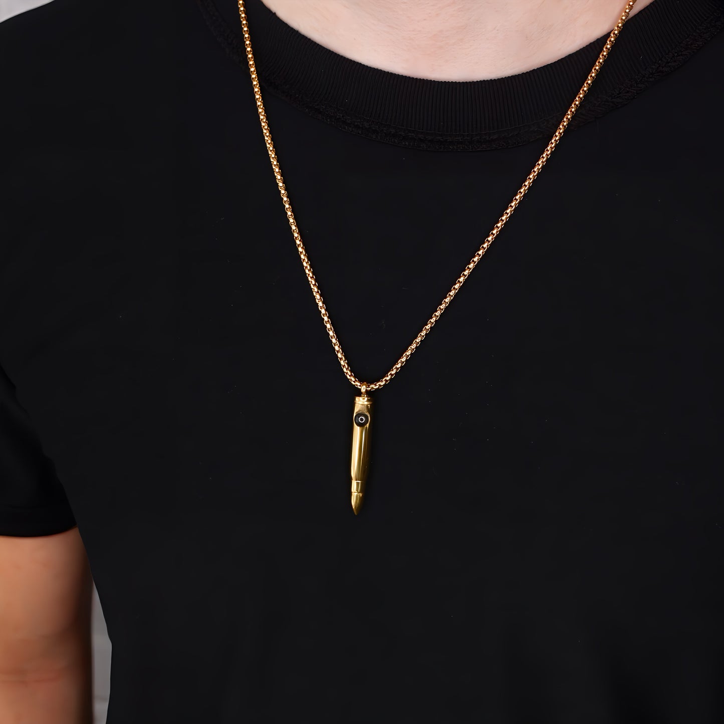 strong bullet projection necklace