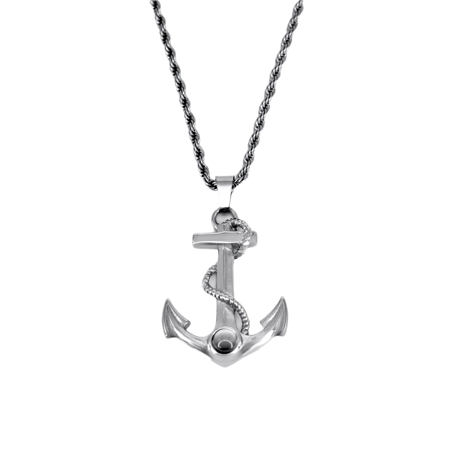 strong anchor projection necklace