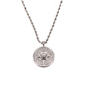 Round Compass Projection Necklace