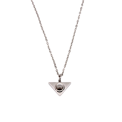 Elegant Triangle Projection Necklace