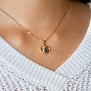 18K Gold-Plated Heart Projection Photo Necklace