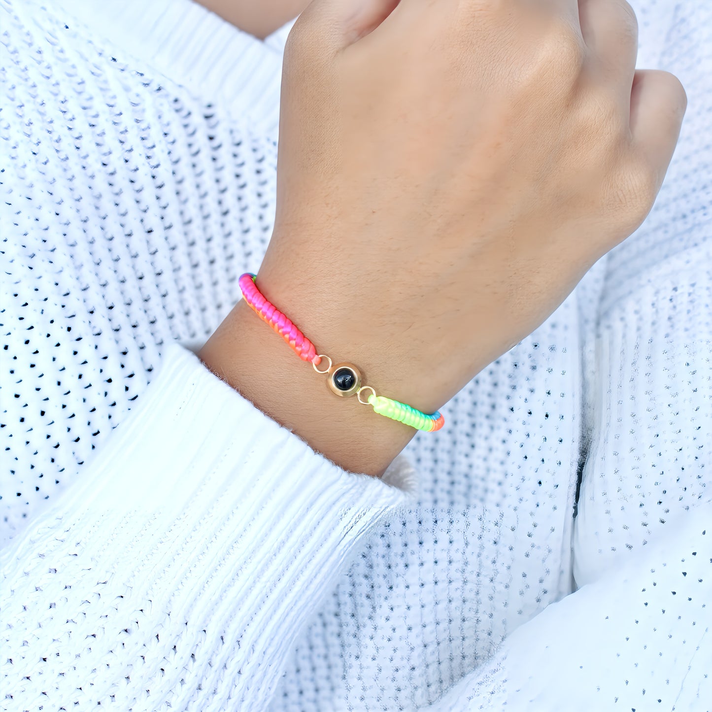 forever rainbow rope projection bracelet