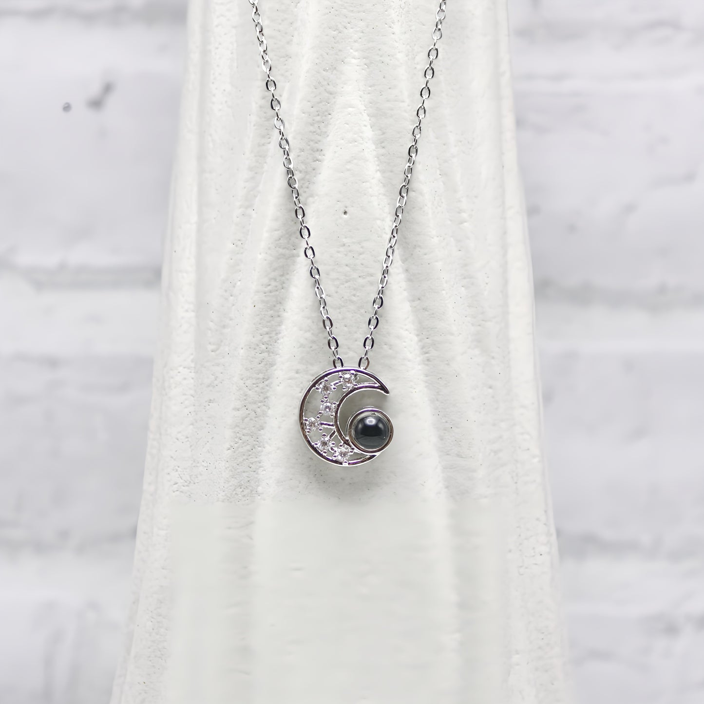 midnight moon projection necklace