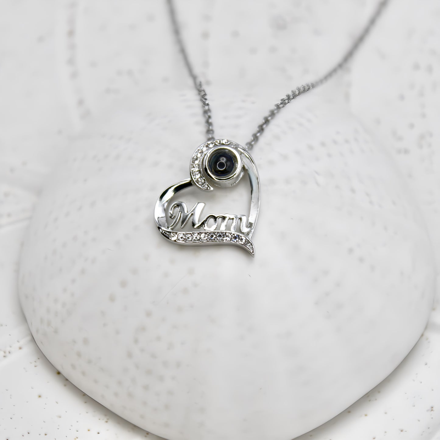 beloved mother projection necklace