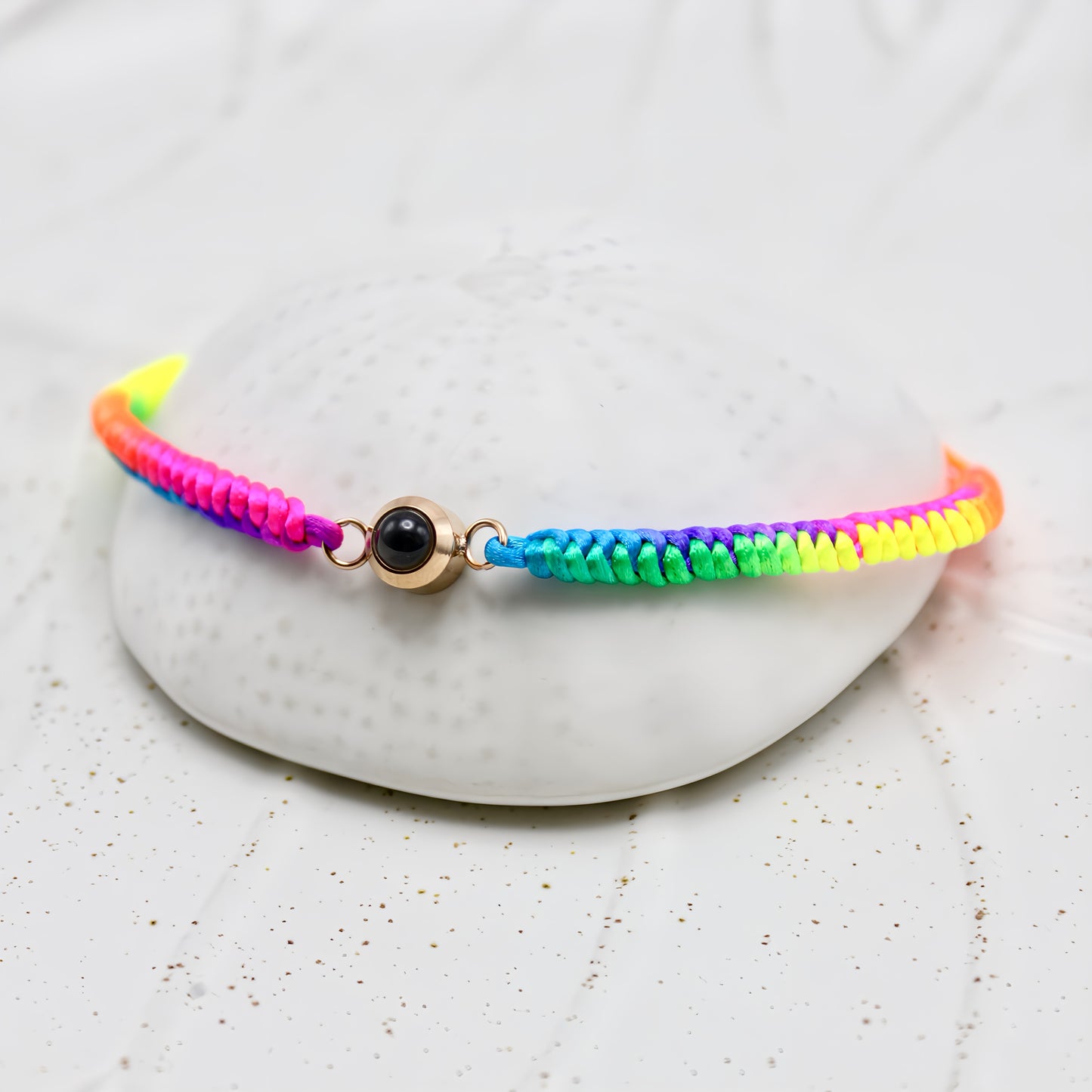 pulsera de proyección de cuerda forever rainbow