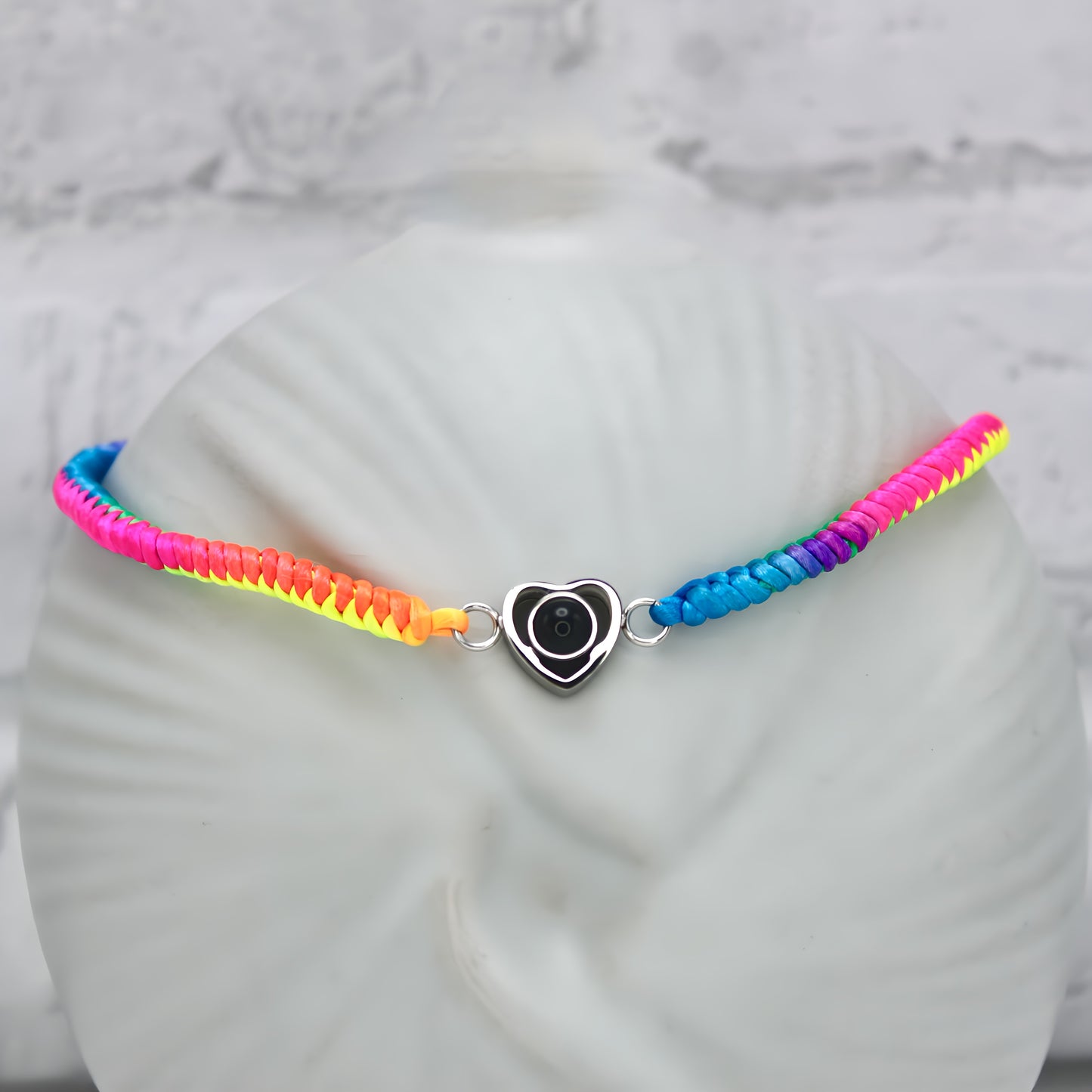 rainbow heart projection bracelet