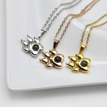 Special Paw Projection Necklace