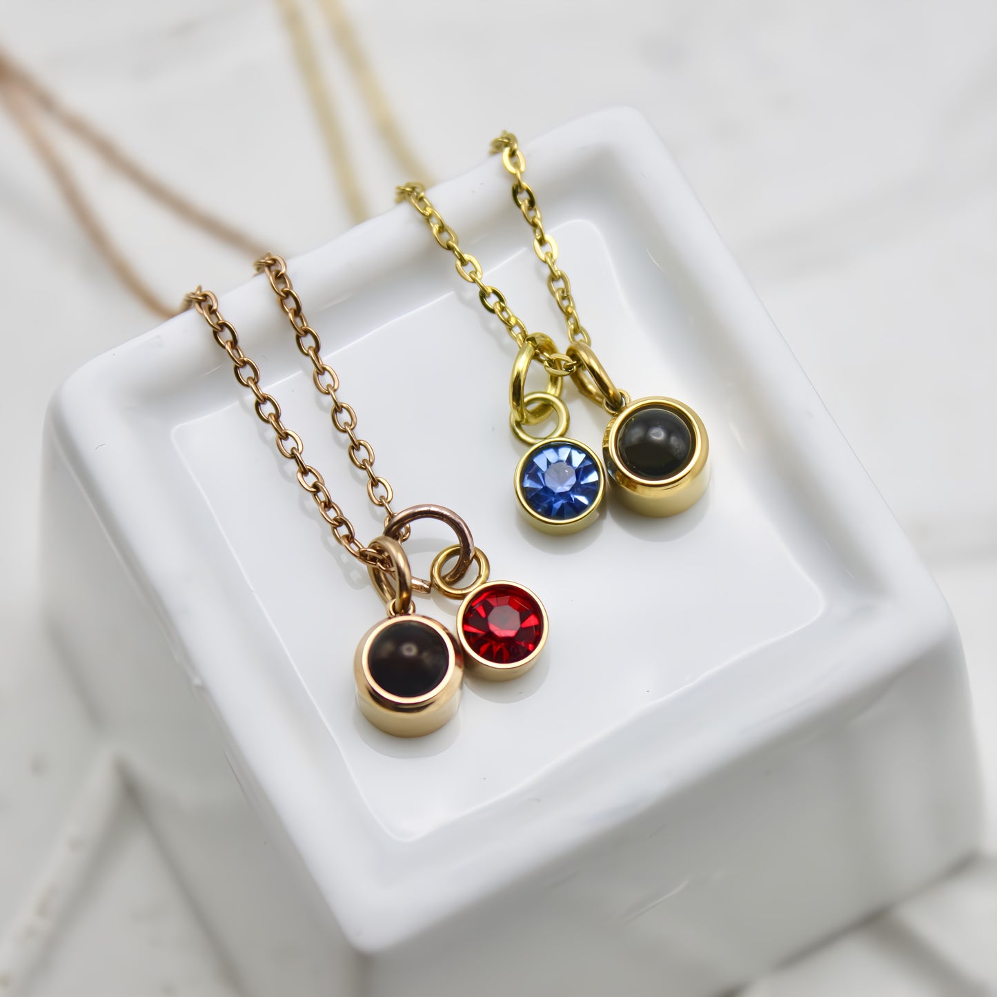 bestseller birthstone projection necklace