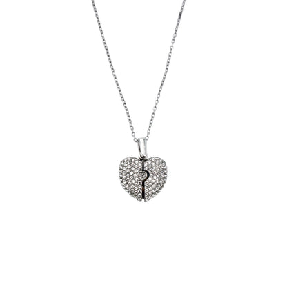 Diamond Heart Photo Necklace