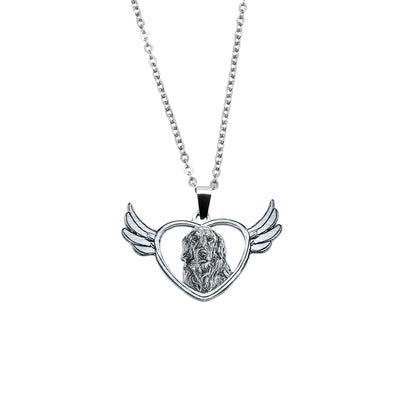 Angel Wings Pet Engraved Necklace