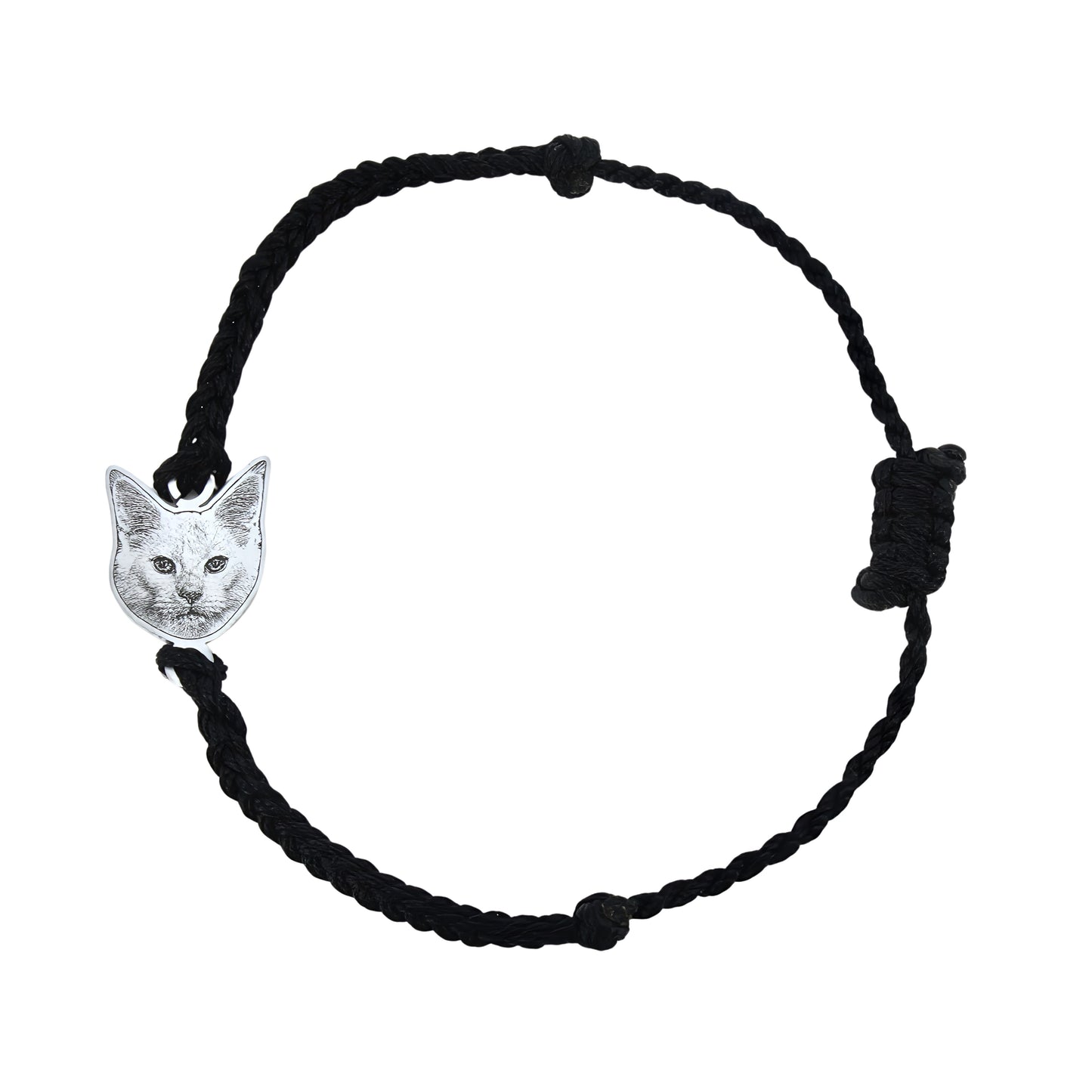 pulsera de cuerda grabada con mascota