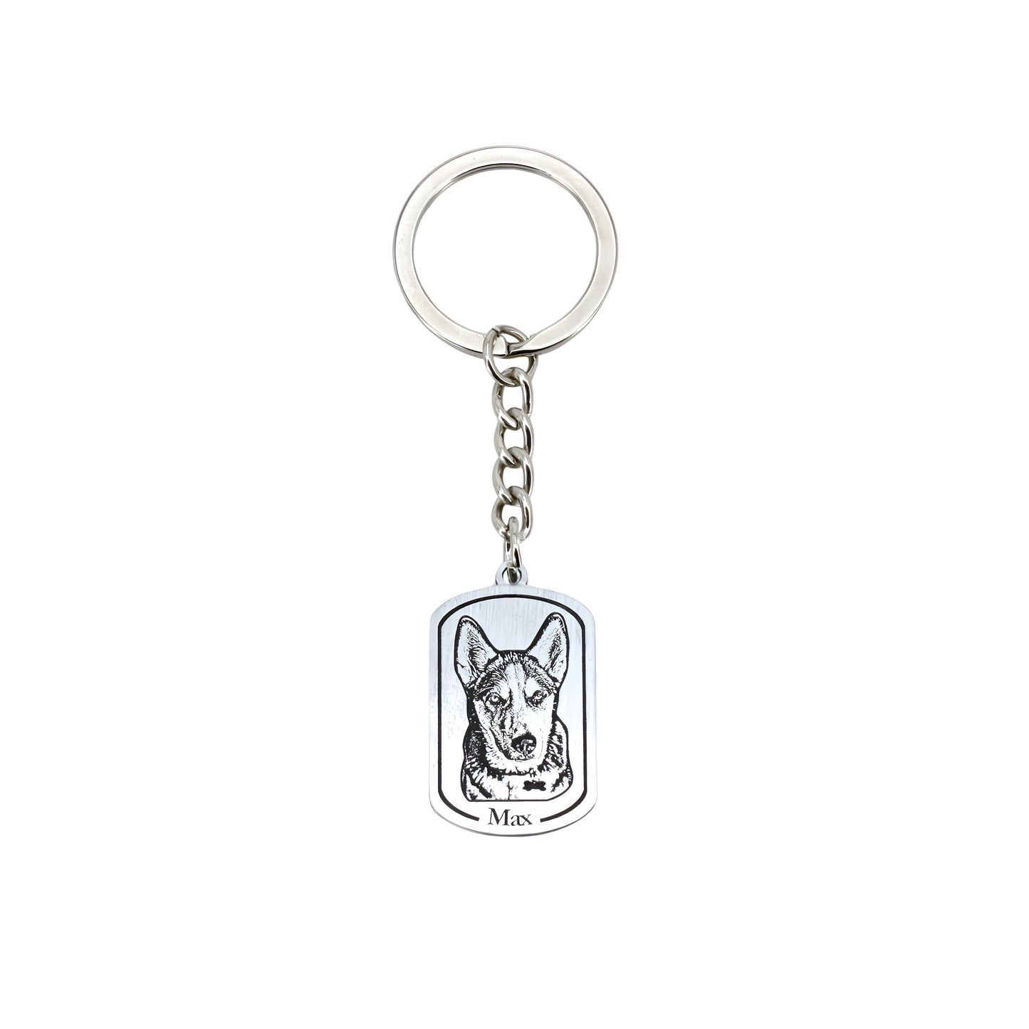 tag pet engraved keychain