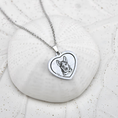 Tag Pet Engraved Necklace